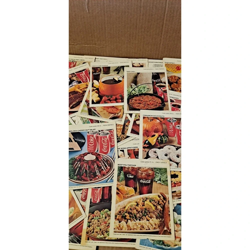 34 Vintage‎ ~ 1978 Coca-Cola Coke Adds Life To Cooking Recipe Cards